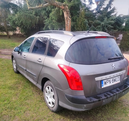 Peugeot 308 cena 8700 przebieg: 220000, rok produkcji 2008 z Nasielsk małe 46